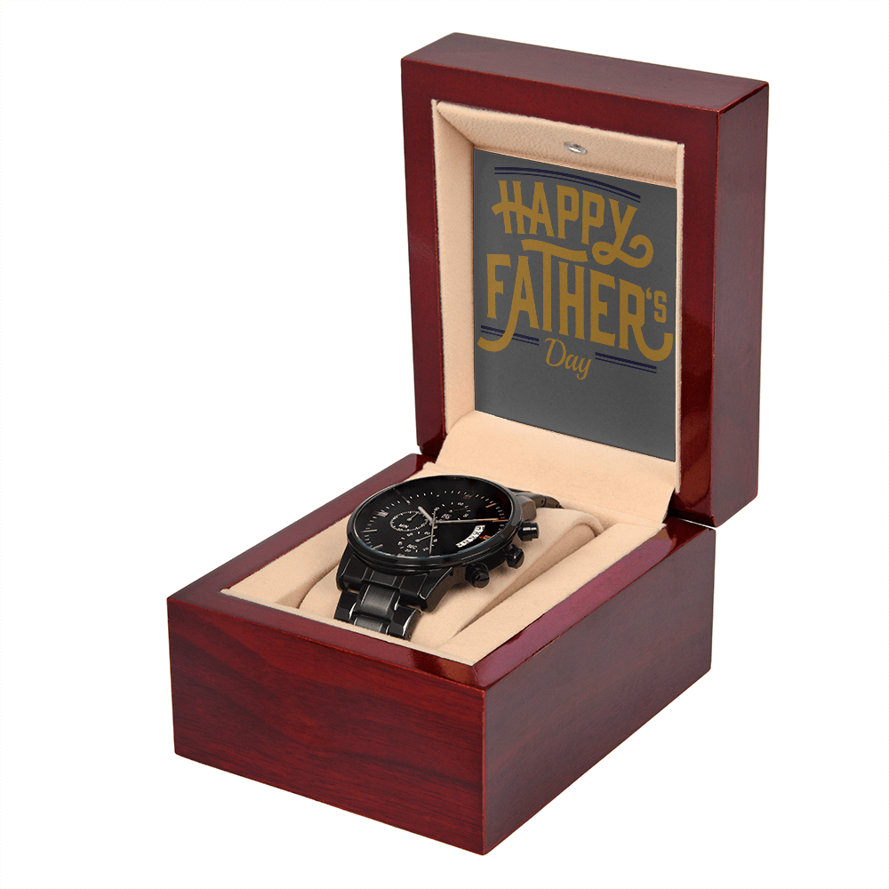 Happy Fathers Day Watch & Gift Box