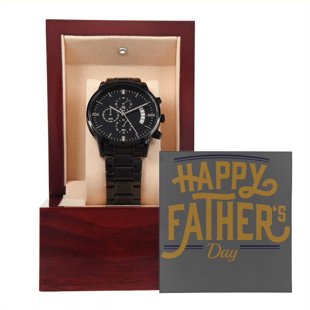 Happy Fathers Day Watch & Gift Box
