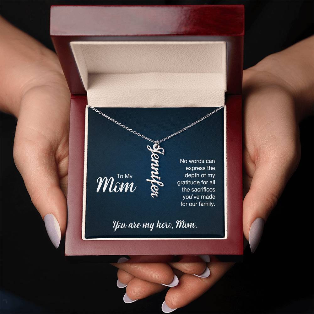 Custom Name Necklace - To Mom