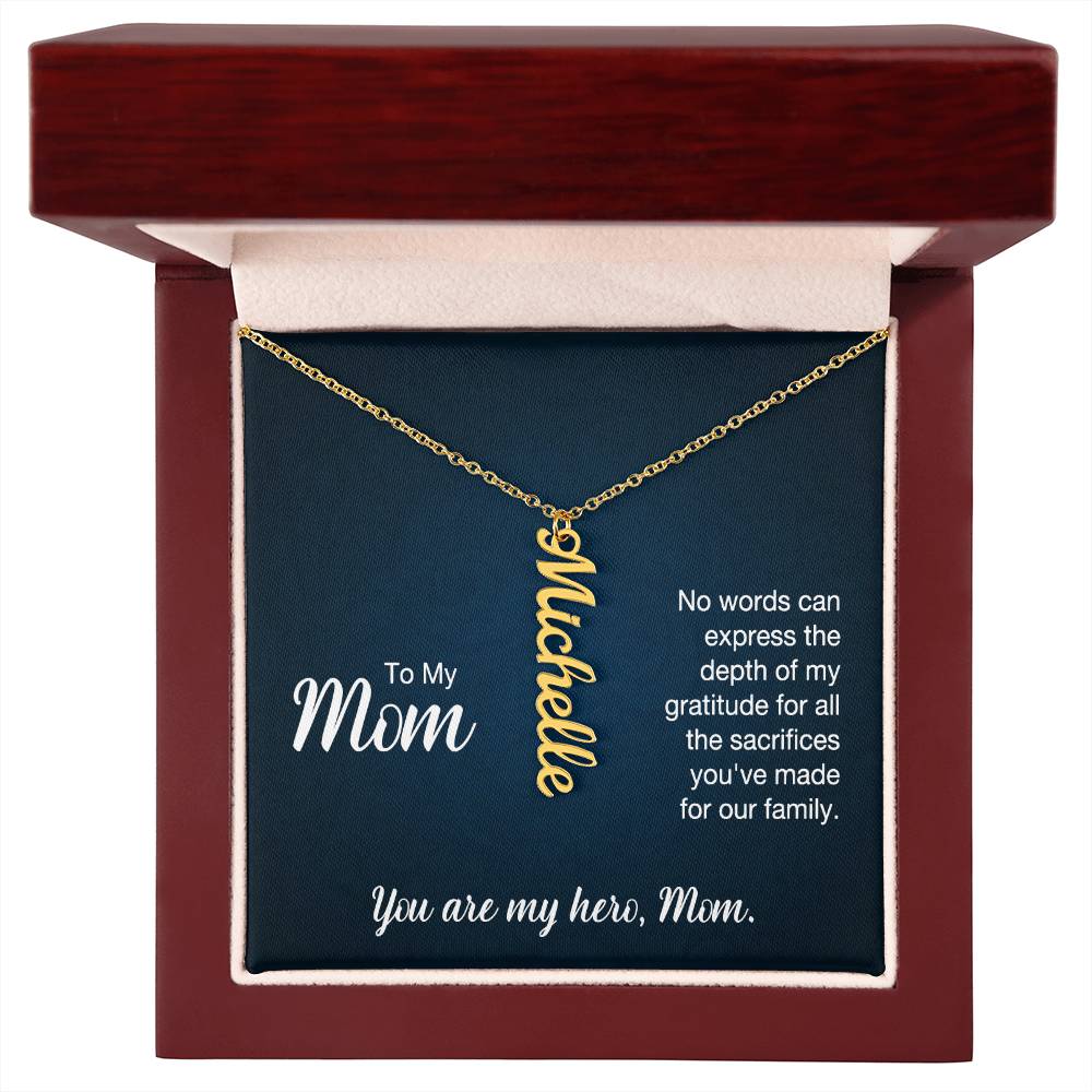 Custom Name Necklace - To Mom