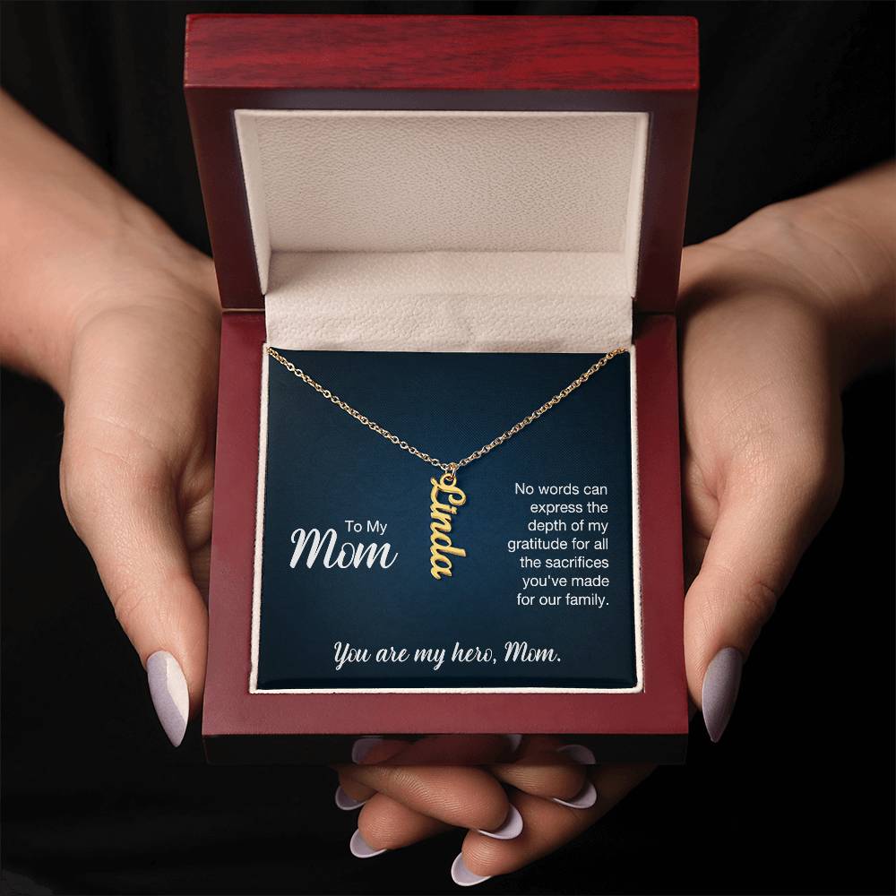 Custom Name Necklace - To Mom