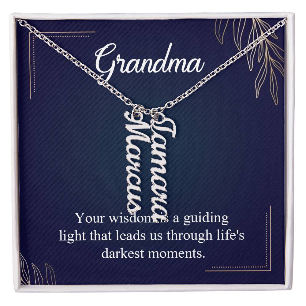 Multi Name Necklace - For Grandma