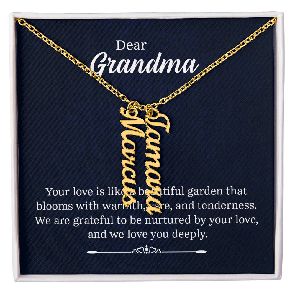Multi Name Necklace - For Grandma