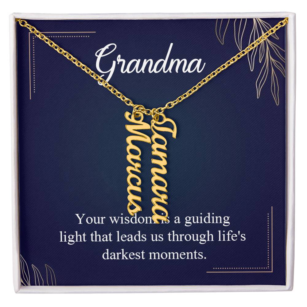 Multi Name Necklace - For Grandma