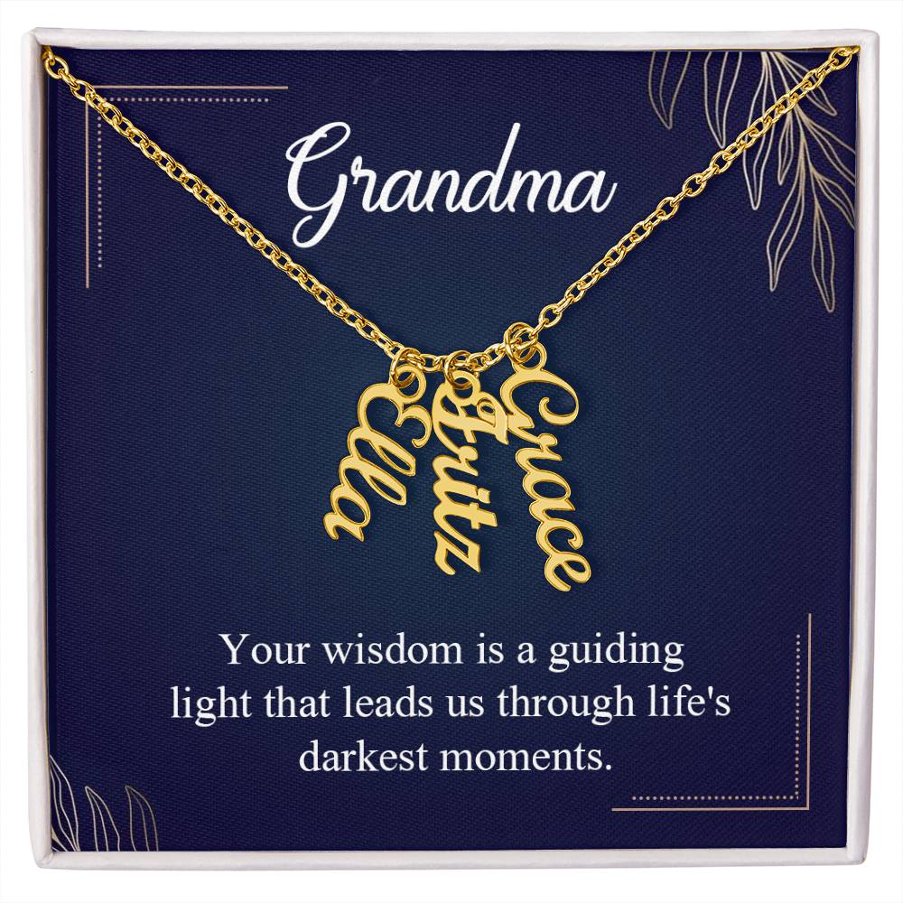 Multi Name Necklace - For Grandma