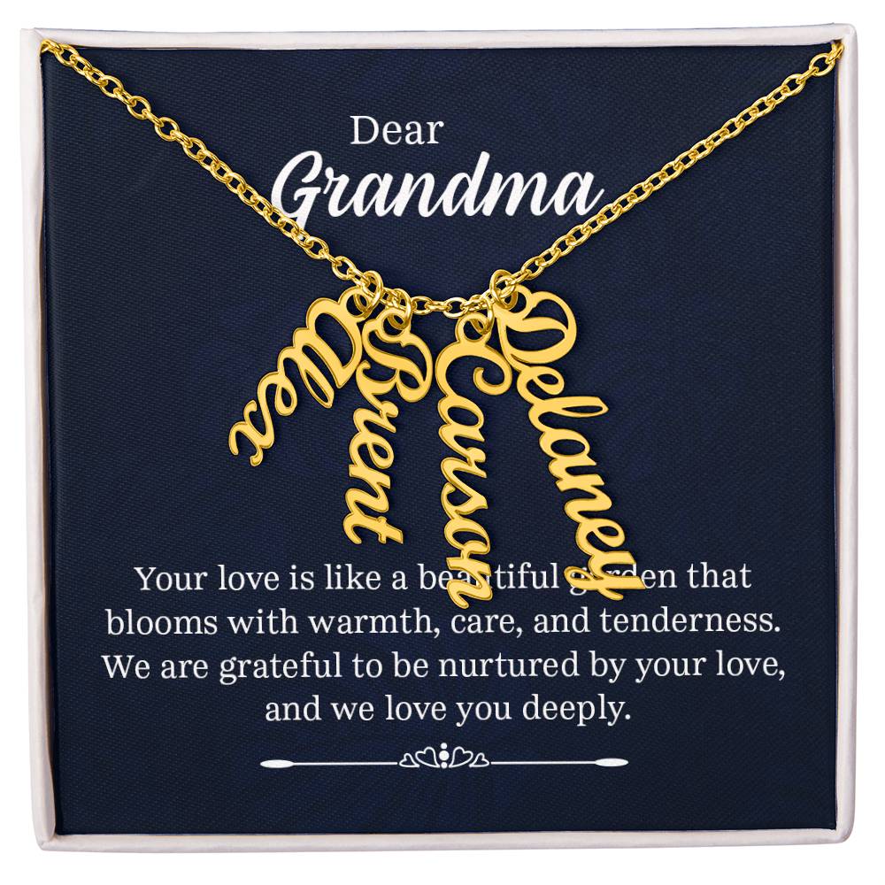 Multi Name Necklace - For Grandma