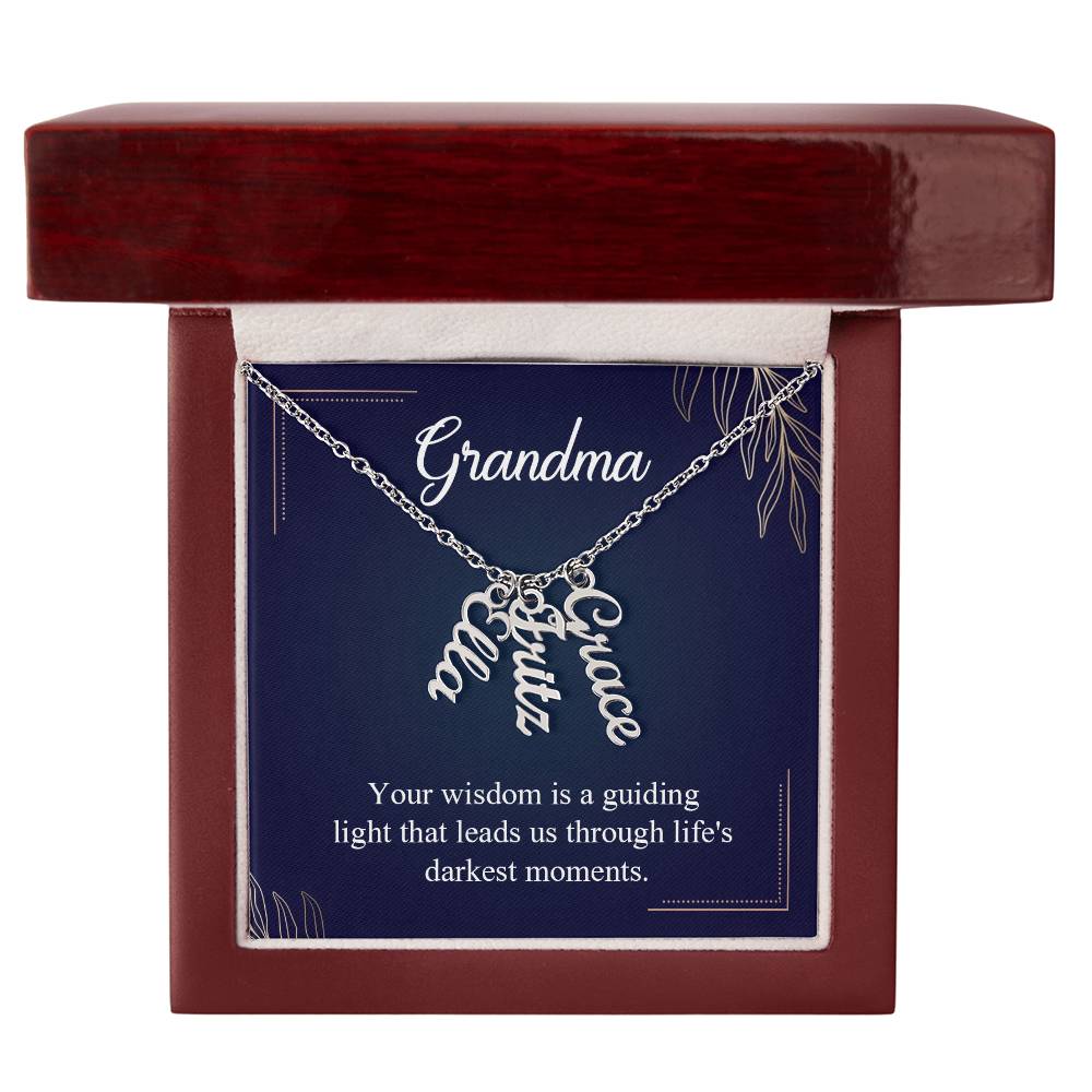 Multi Name Necklace - For Grandma