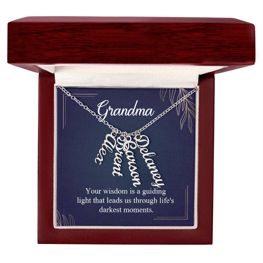 Multi Name Necklace - For Grandma