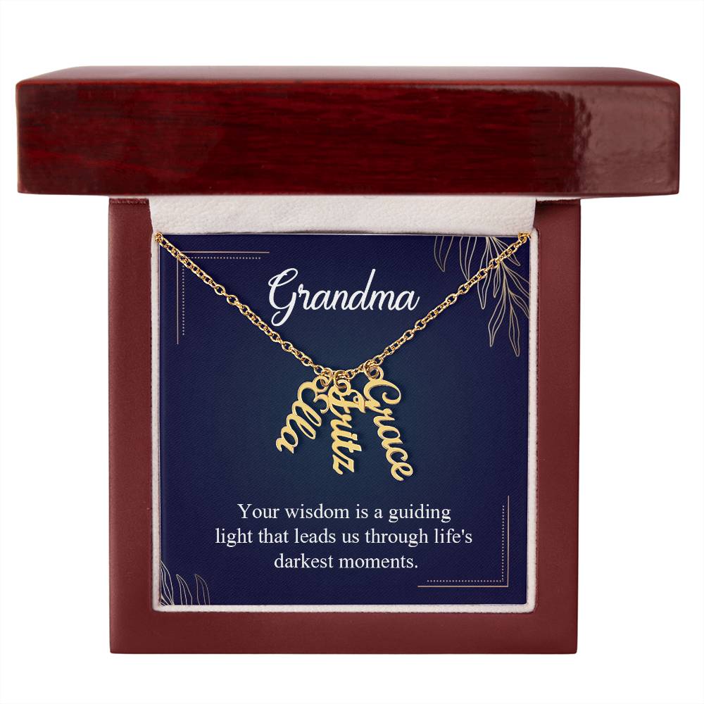 Multi Name Necklace - For Grandma