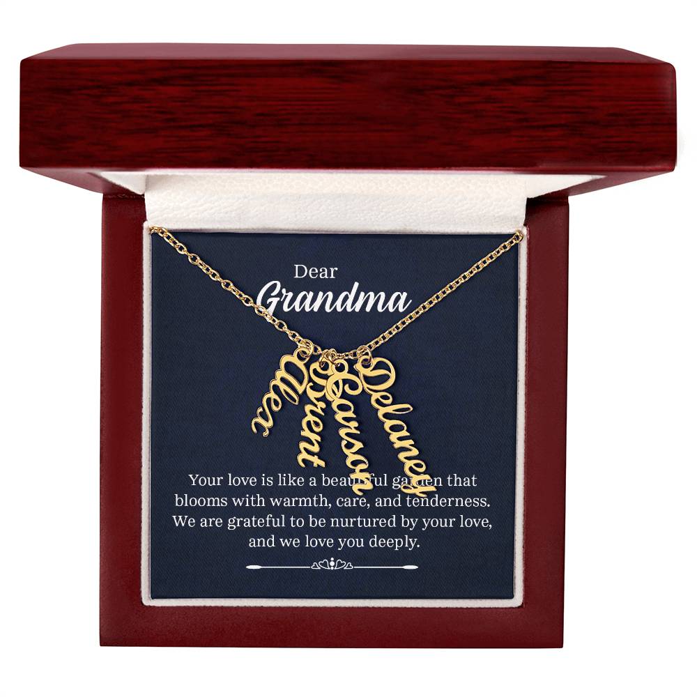 Multi Name Necklace - For Grandma