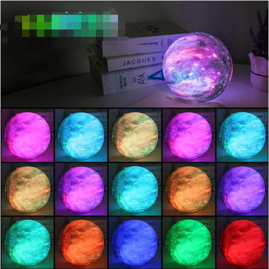 Galaxy Moon Lamp