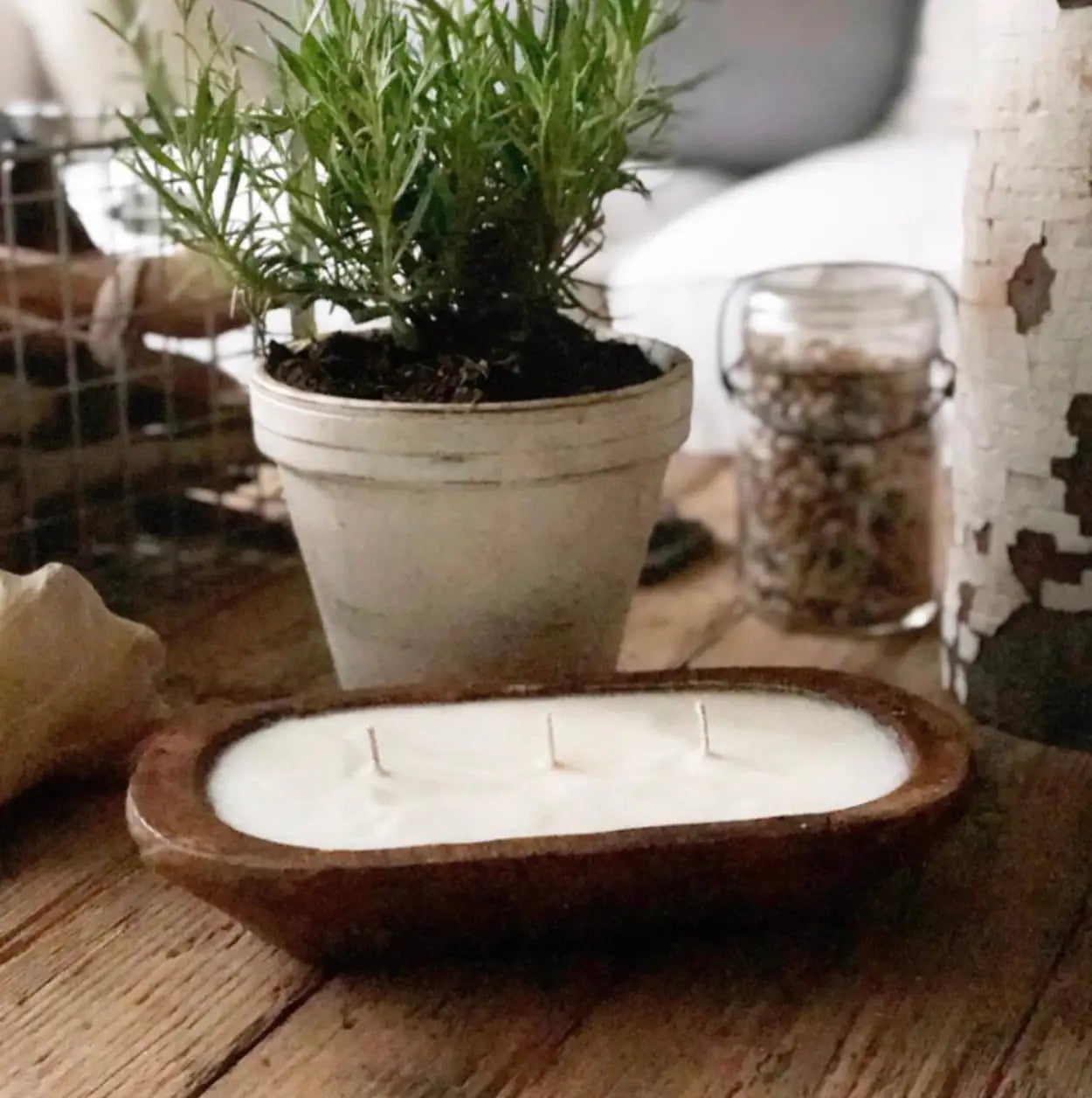 3-Wick Dough Bowl Soy Candle - Hibernate