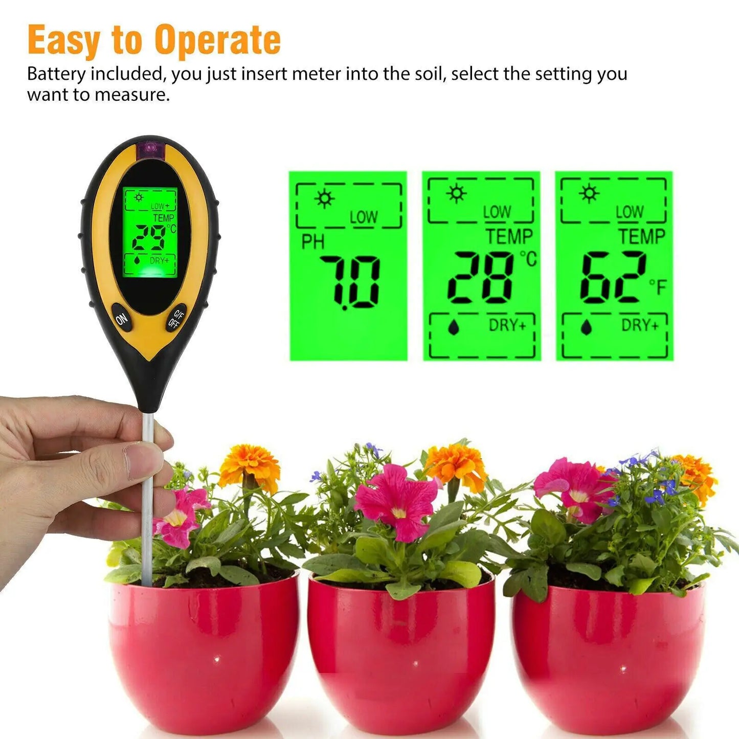 4-in-1 Digital Soil Tester