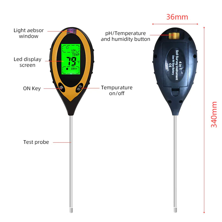 4-in-1 Digital Soil Tester