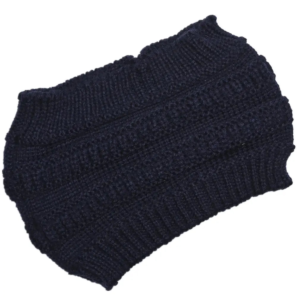 Knitted Ponytail Beanies