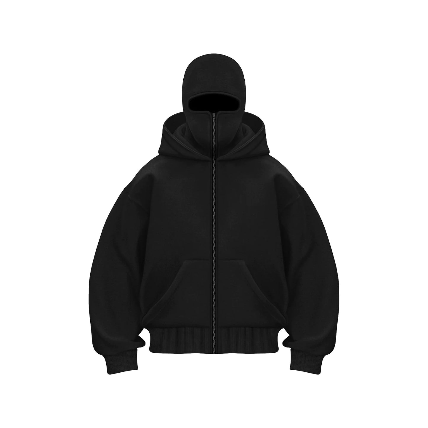 Fleece-Lined Double Hood Pullover