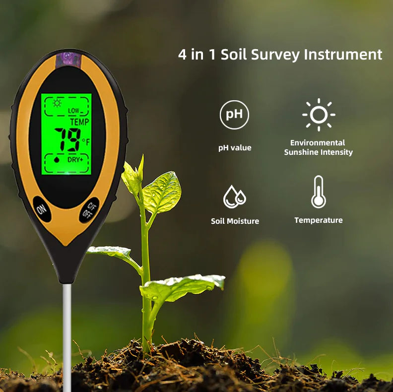 4-in-1 Digital Soil Tester