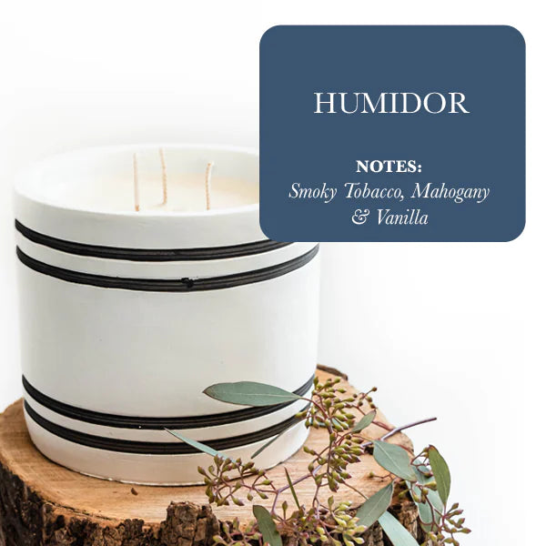Striped Stone Candle
