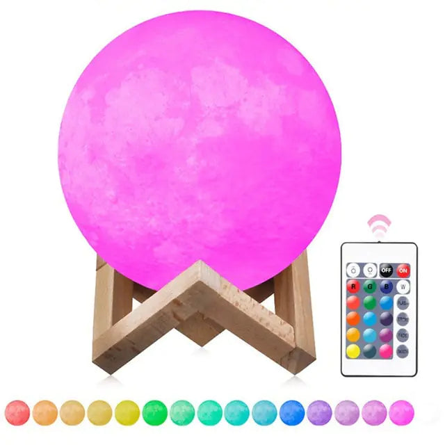 Galaxy Moon Lamp