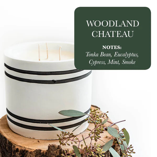 Striped Stone Candle