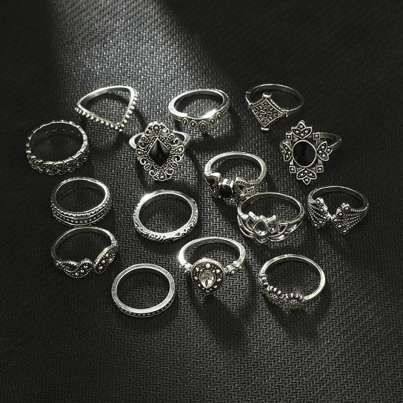 Twilight Tiers Ring Set