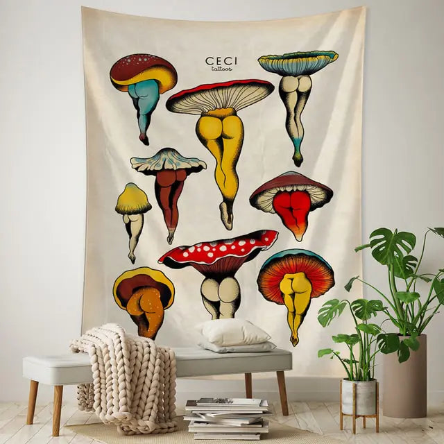 Mushroom Ladies Tapestry