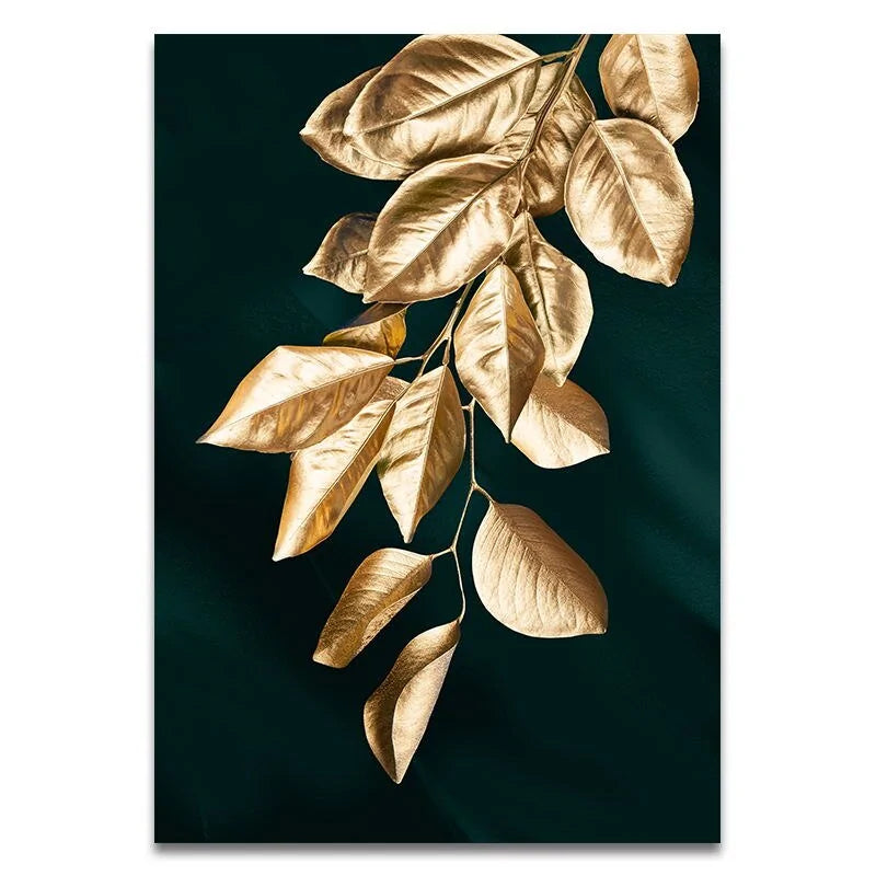 Golden Plant Prints