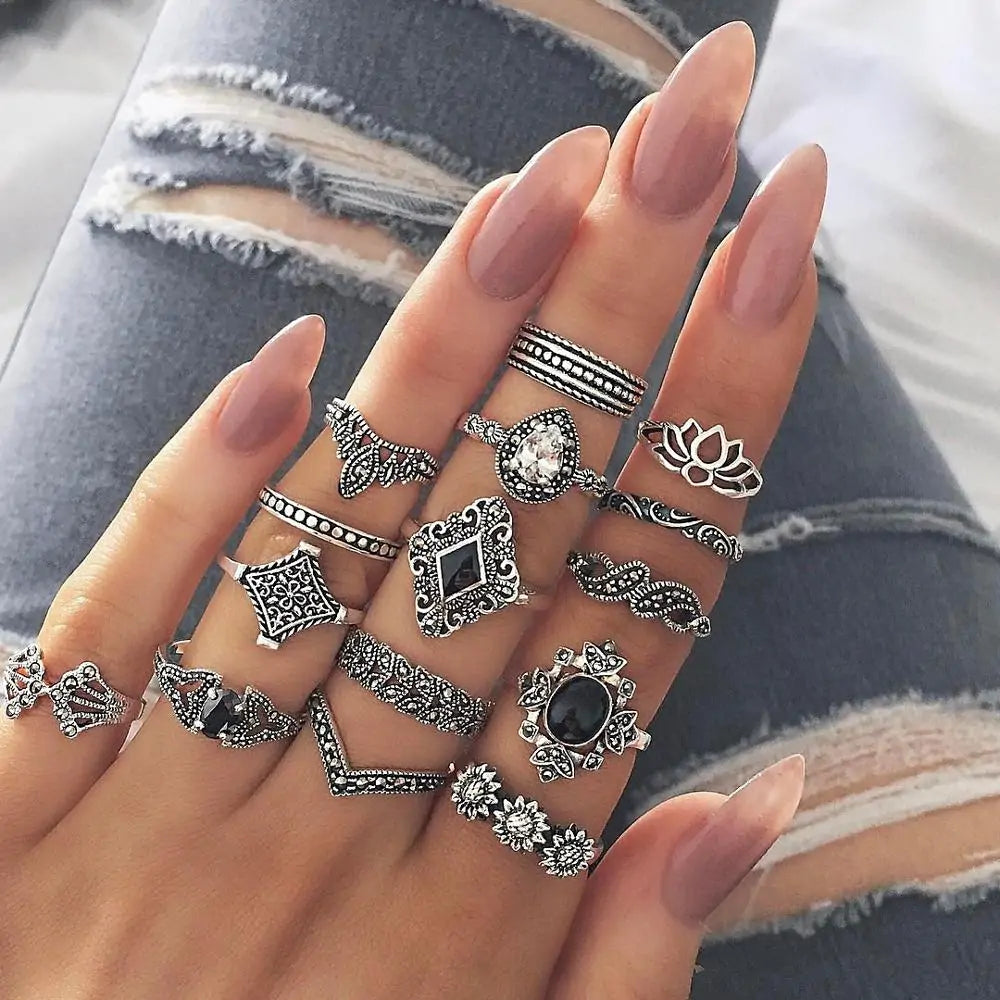 Twilight Tiers Ring Set