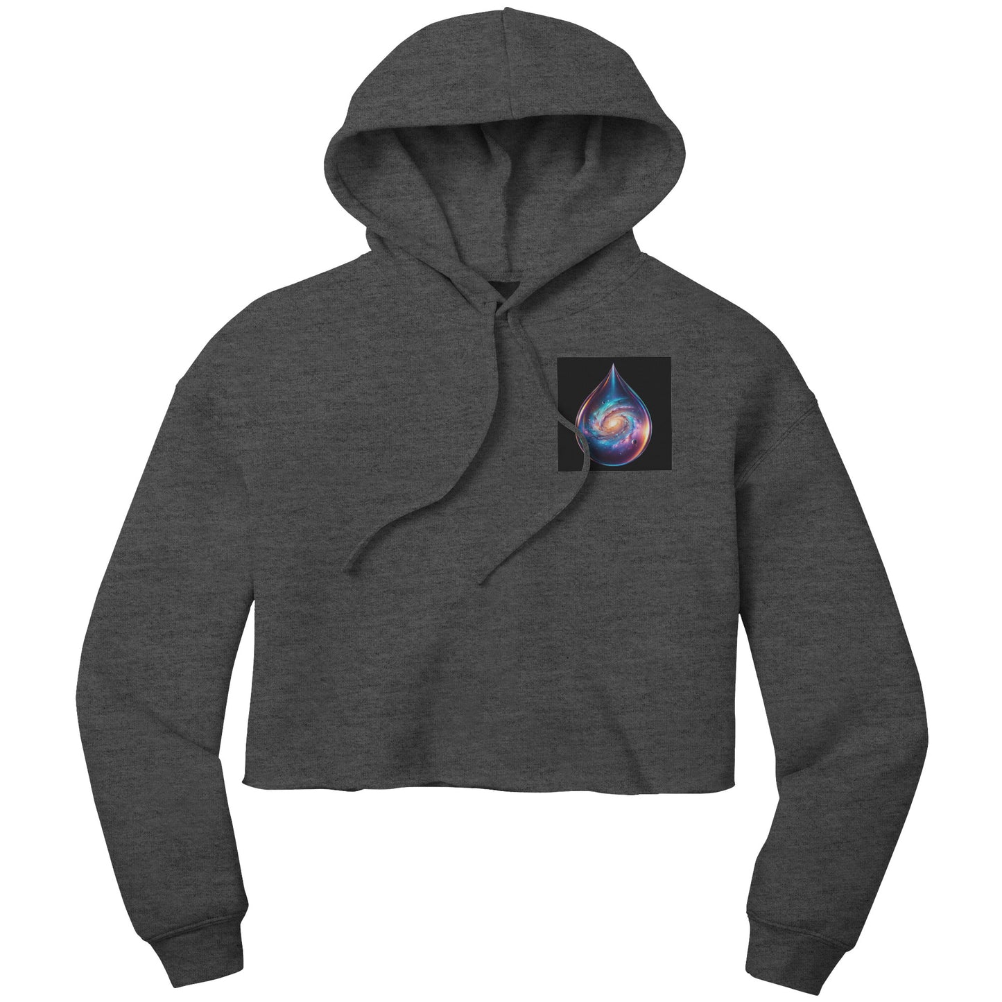 Cropped Galactic Tear Hoodie