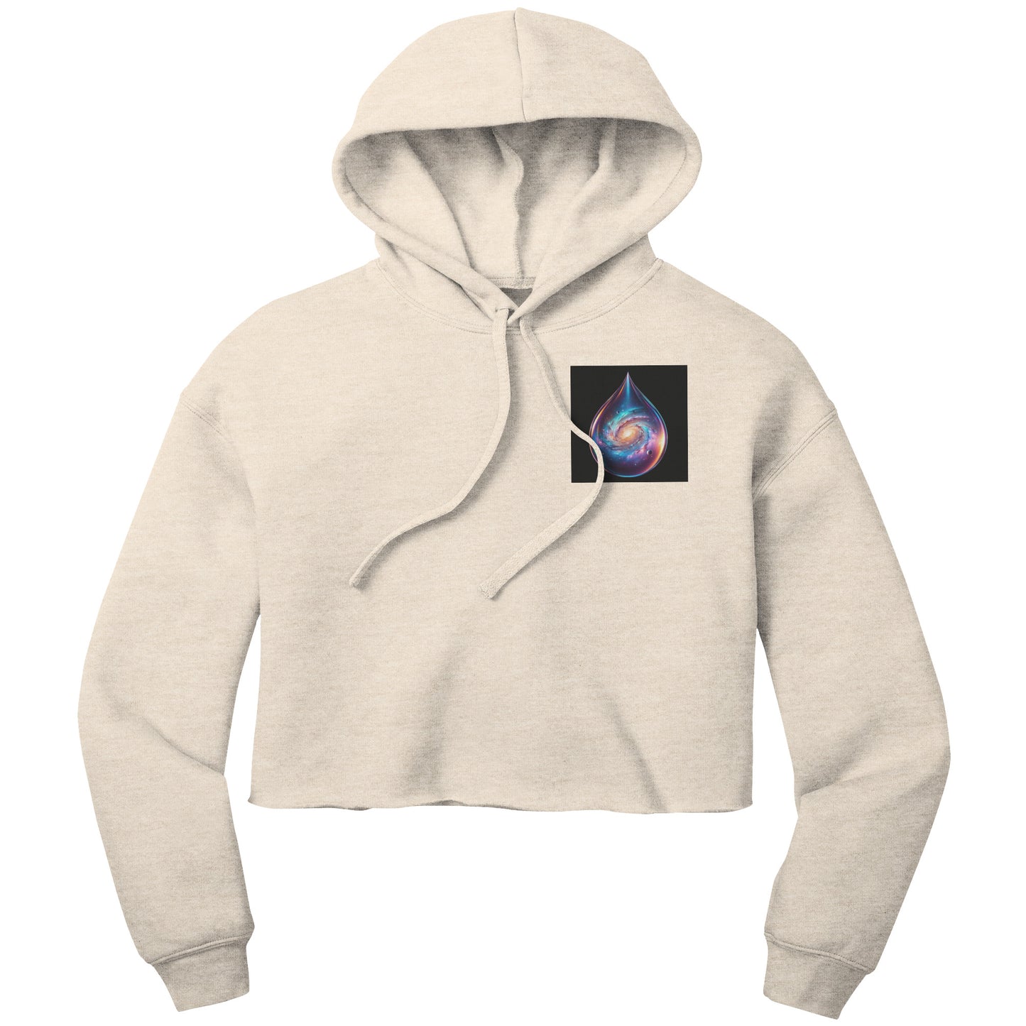 Cropped Galactic Tear Hoodie