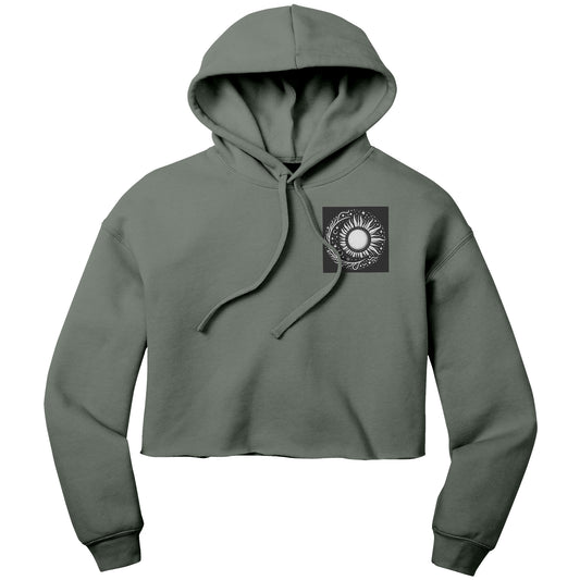 Cropped Moonflower Hoodie