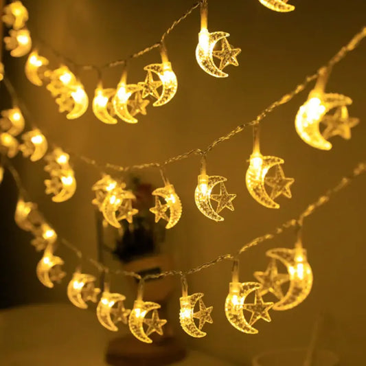 Moon Star Led String Lights