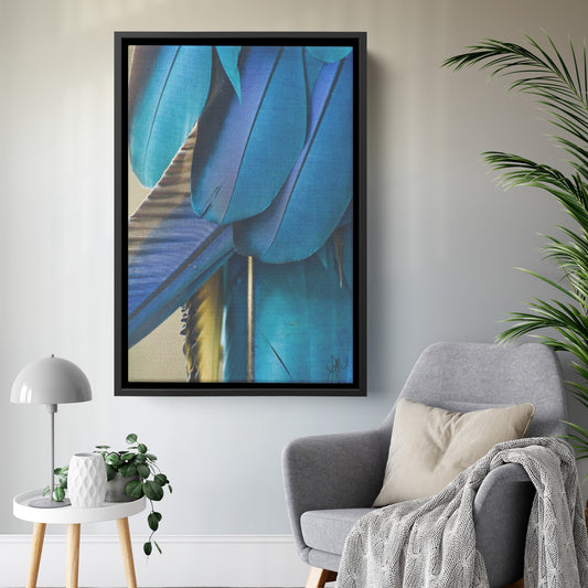 Feathered Shades of Blue