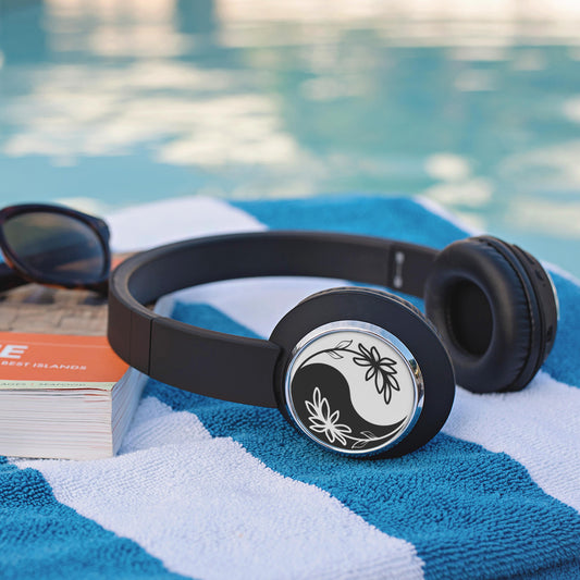 Floral Yin-Yang Headphones