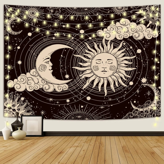 Extra Large Sun & Moon Tapestry