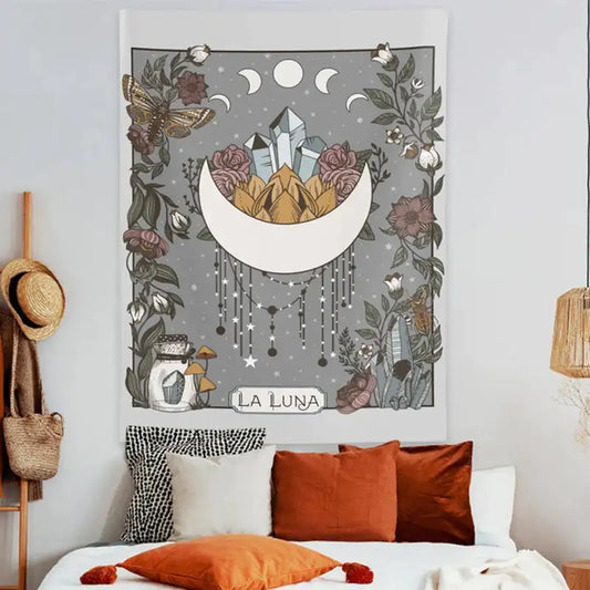Tarot Card Tapestry - La Luna