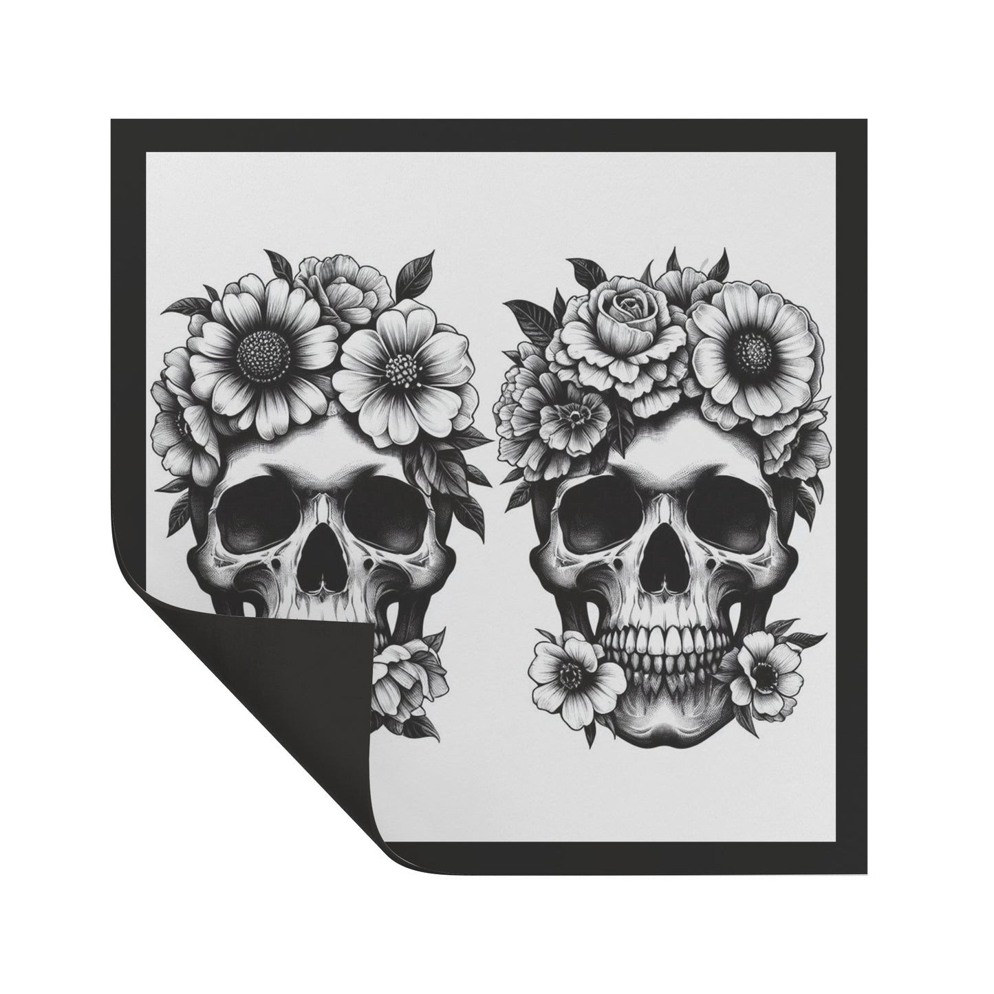 Skulls & Flowers Magnet