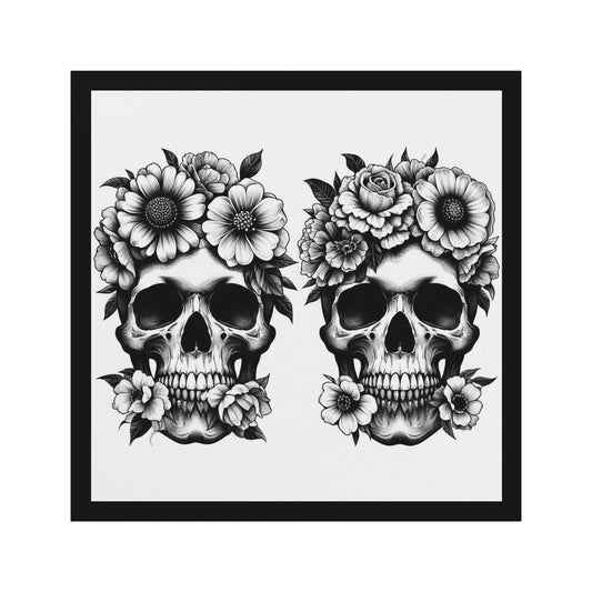 Skulls & Flowers Magnet