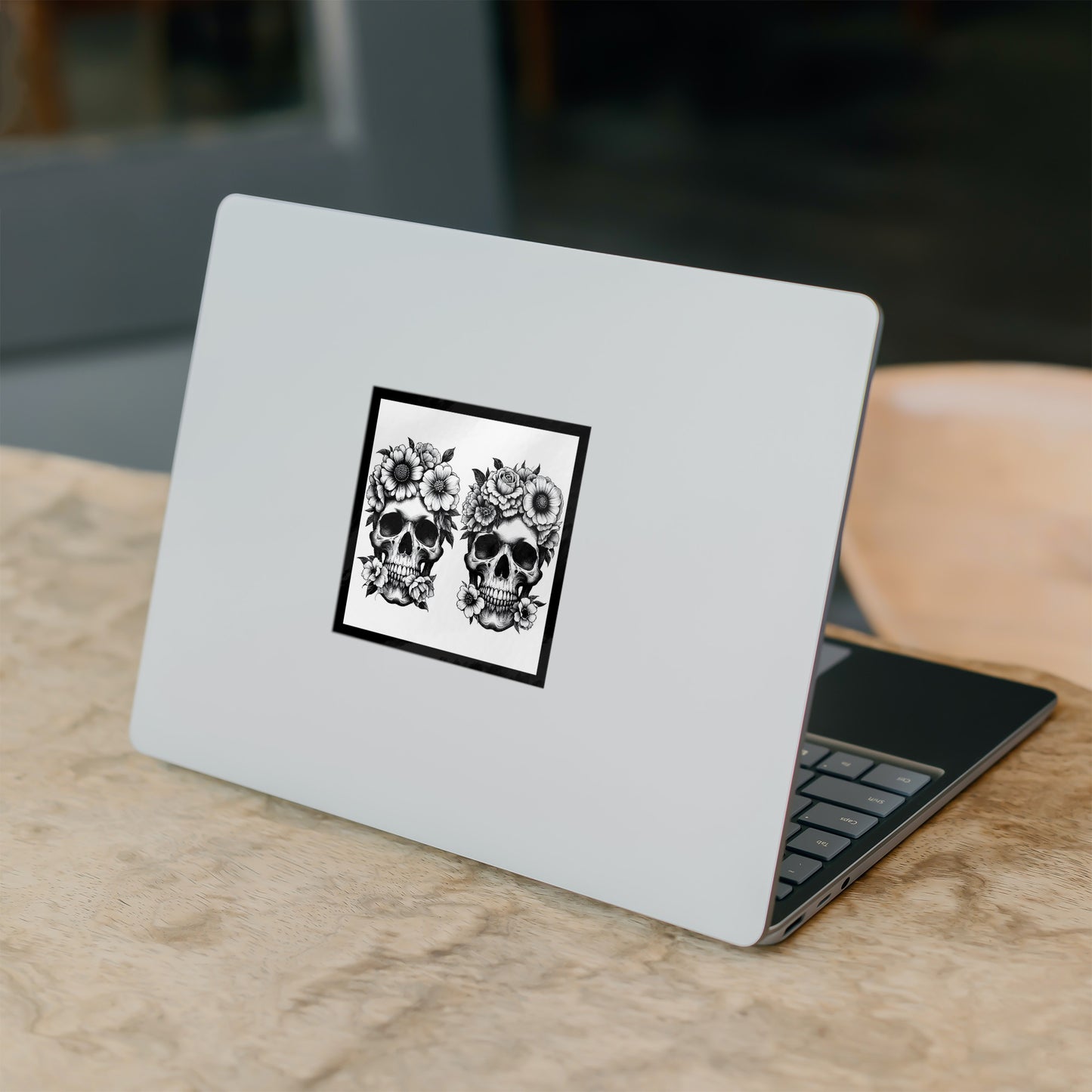 Skulls & Flowers Sticker