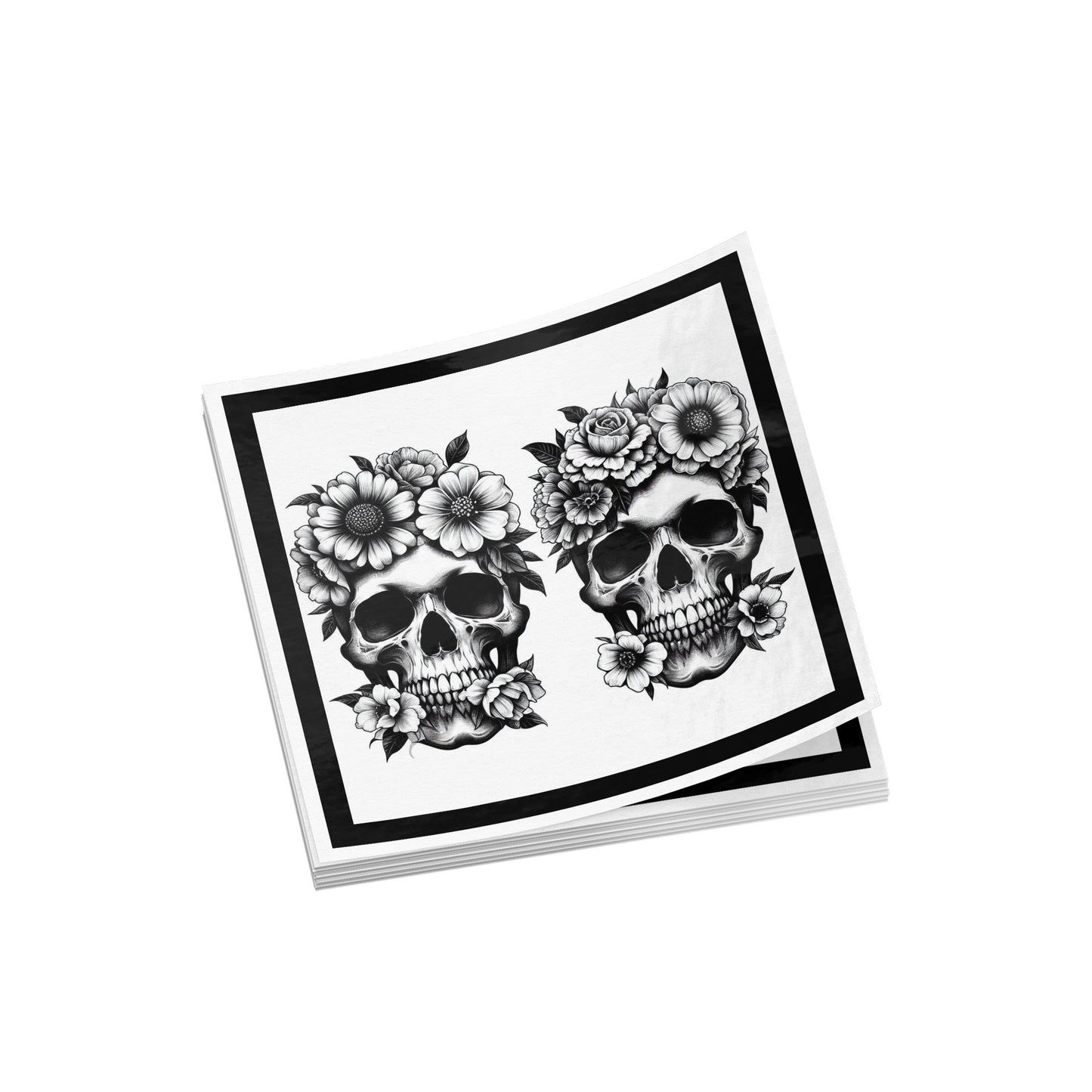 Skulls & Flowers Sticker