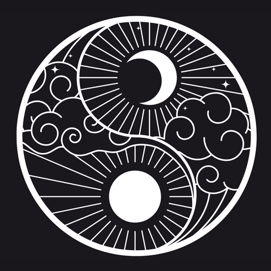 Sun Yang Moon Yin Sticker