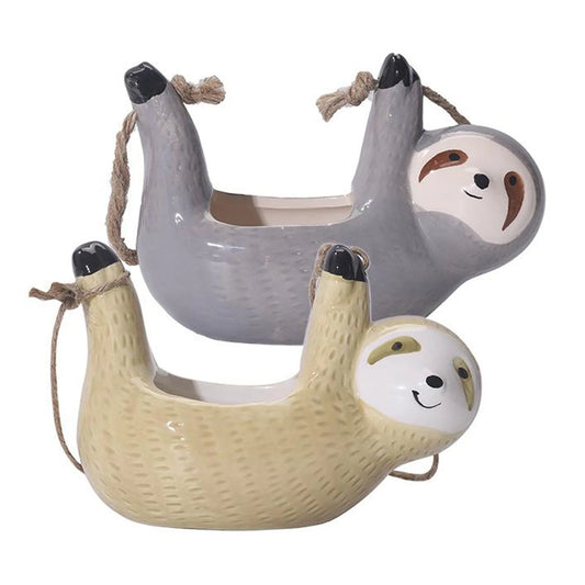 Cute Sloth Hanging Planter