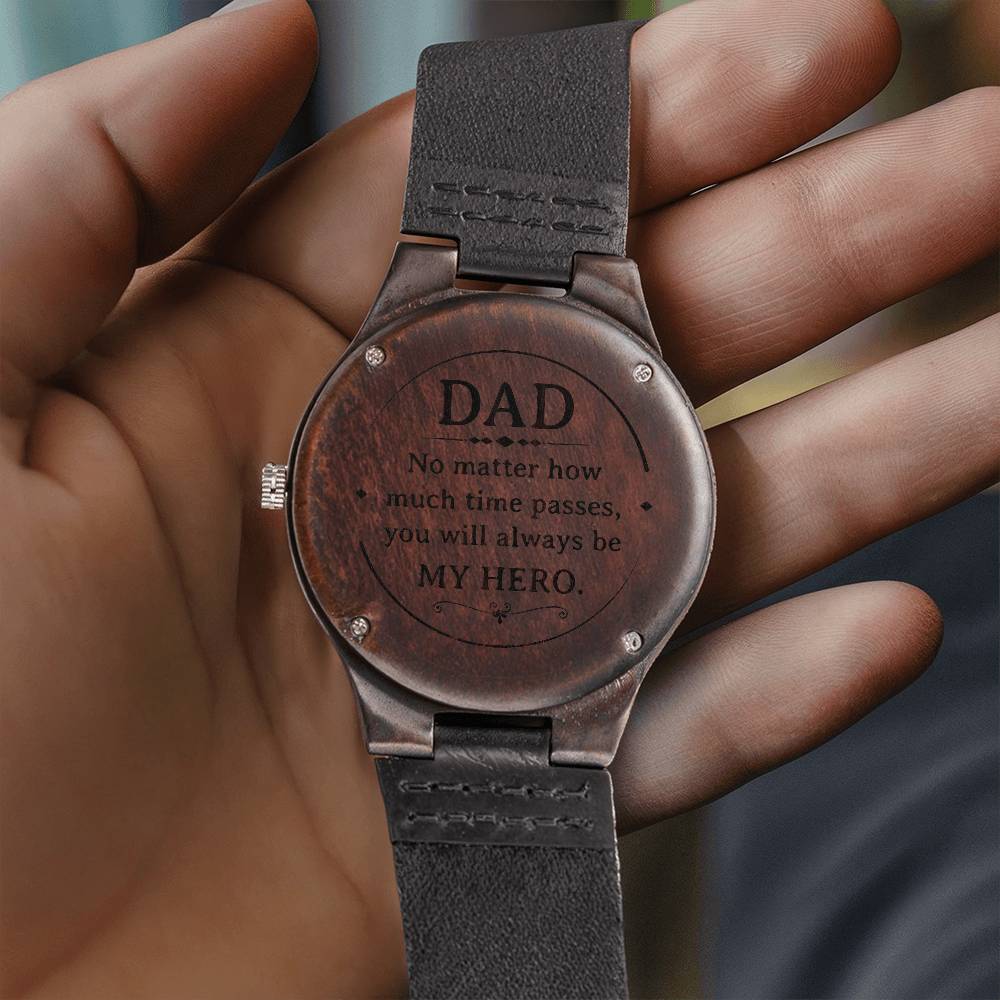 Hero Dad - Wooden Watch