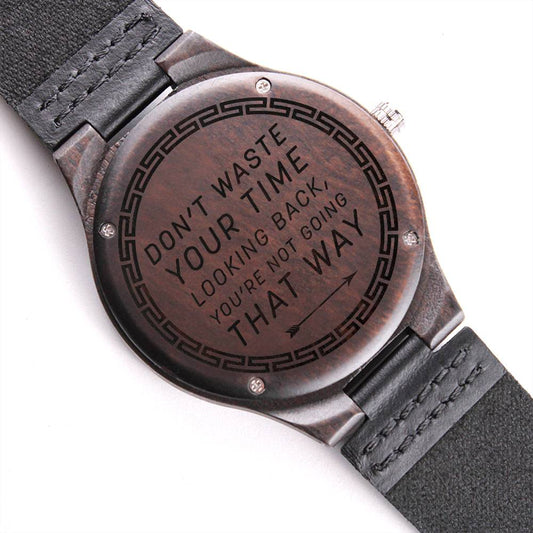 Don't Look Back - Wooden Watch