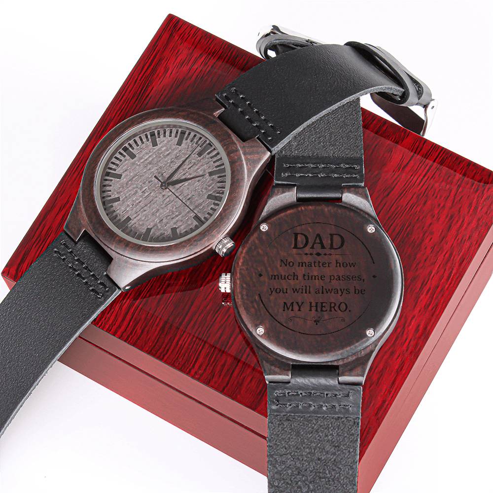 Hero Dad - Wooden Watch