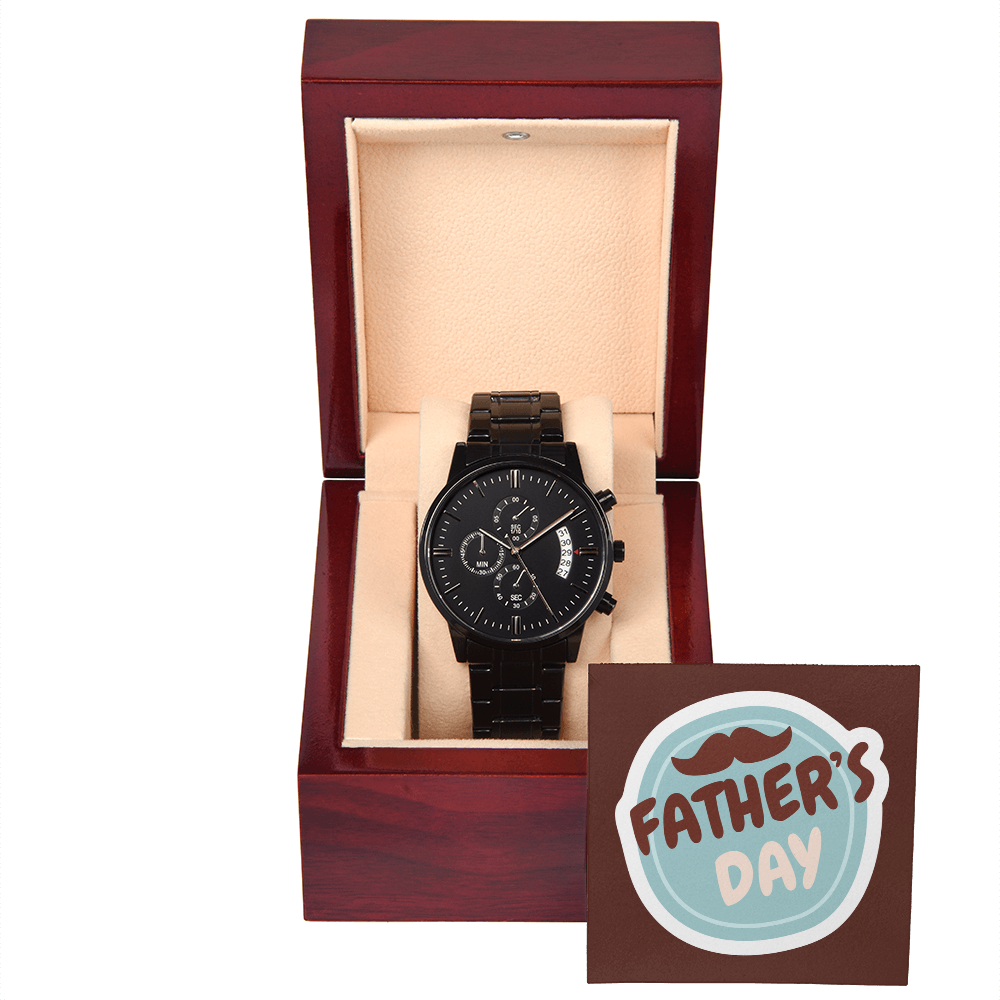 Fathers Day Mustache Watch & Gift Box