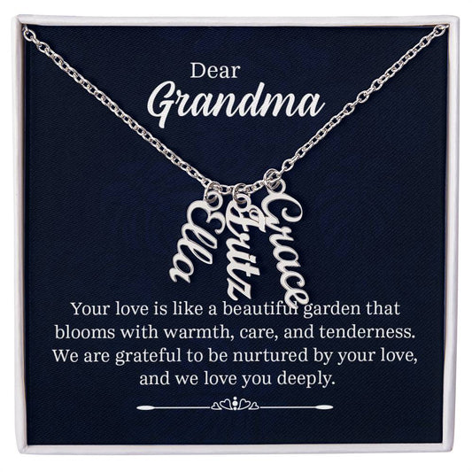 Multi Name Necklace - For Grandma