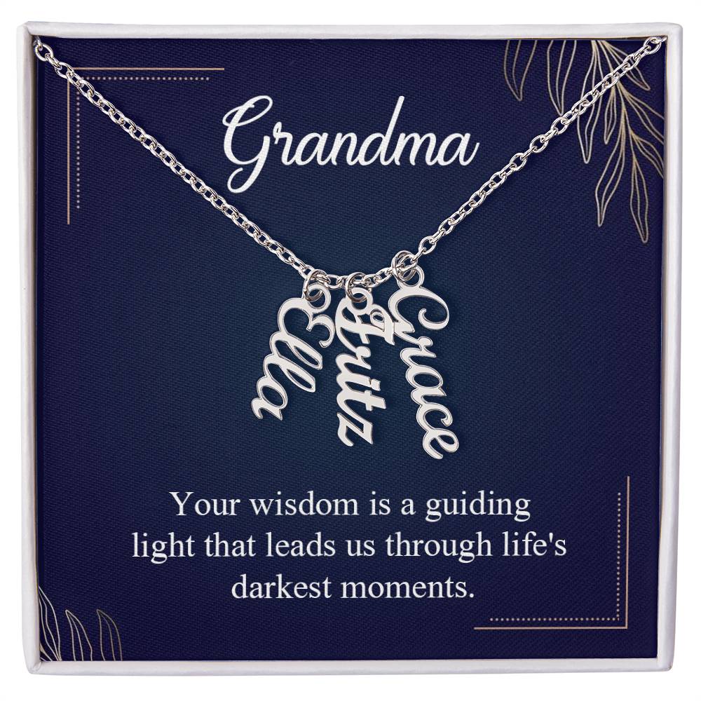 Multi Name Necklace - For Grandma