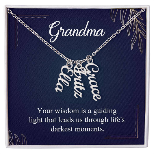 Multi Name Necklace - For Grandma