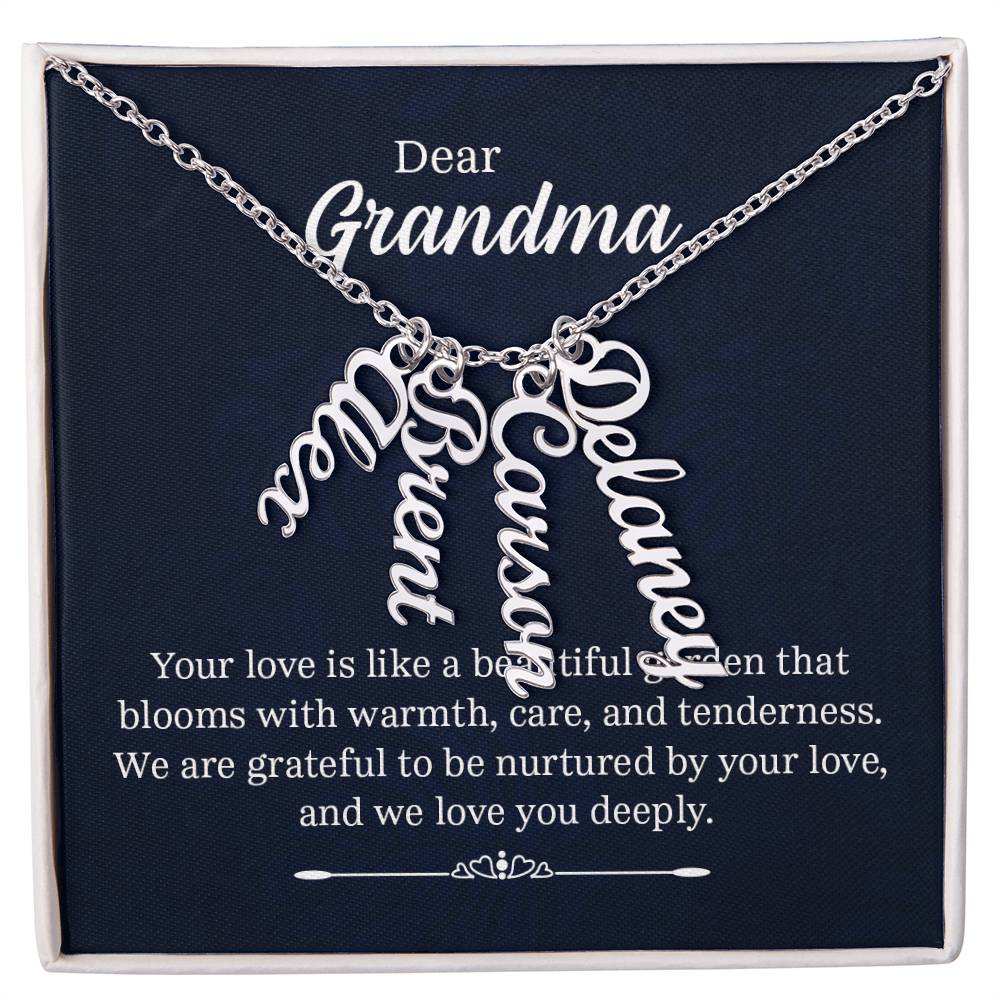 Multi Name Necklace - For Grandma